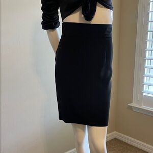 Jay Godfrey Silk High Waist Above Knee Back Exposed Zipper Pencil Skirt NWT 8